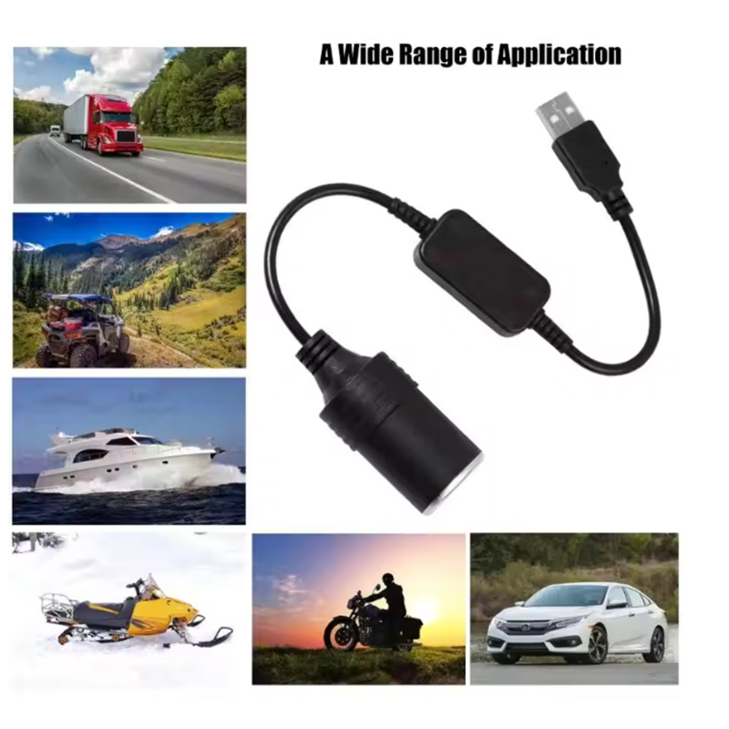 1pc 5V 2A USB To 12V Cigarette - Accessories For Vaping recension och pris
